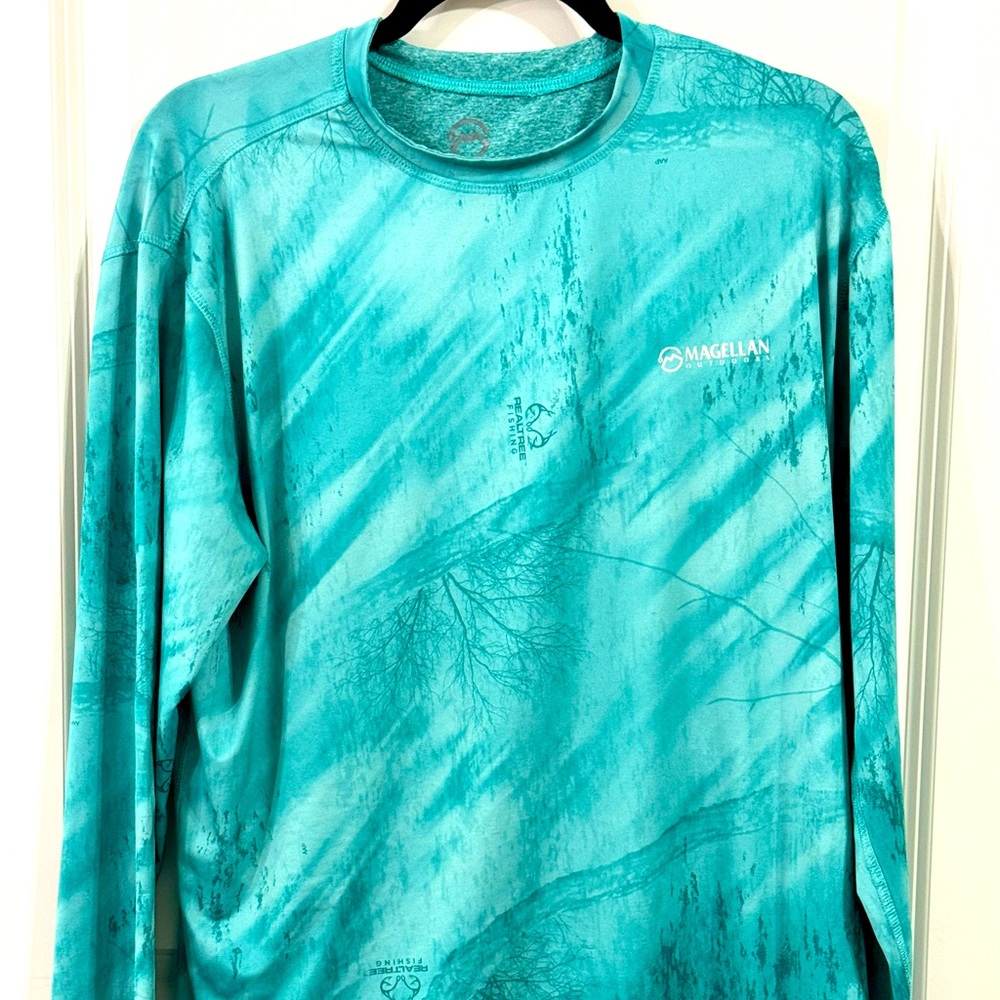 Men’s Magellan Long Sleeve Fishing Shirt Blue